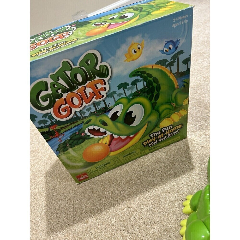 GATOR GOLF - Putt The Ball Into The Gator’s Mouth To Score Game By Goliath - Picture 5 of 7